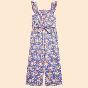 NWT Polo Ralph Lauren Girl's Floral Print Poplin Jumpsuit Codie Floral Size 10